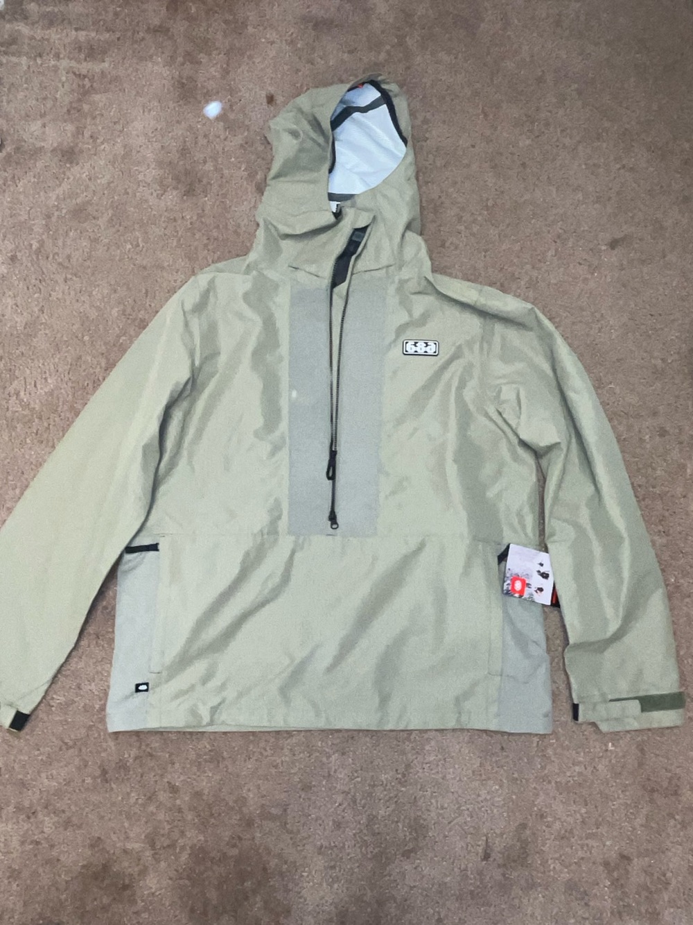 686 Tan Olive Hooded Shell Jacket